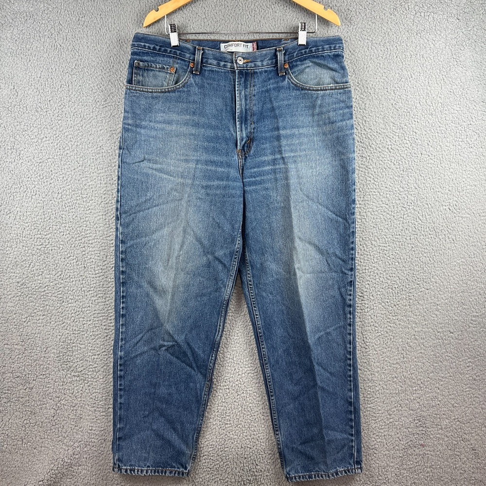 Levis 560 Jeans Mens 38x32 (38x30) Blue Comfort Fit Loose Baggy Tappered Leg